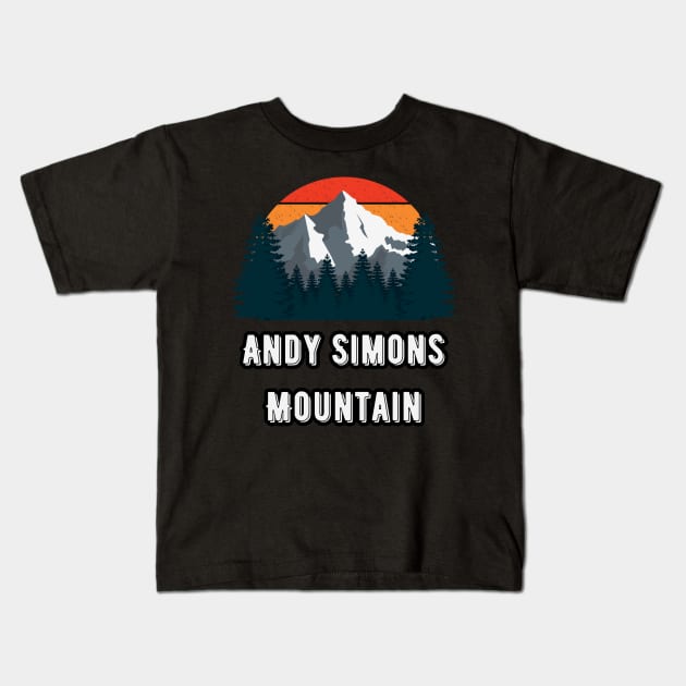 Andy Simons Mountain Kids T-Shirt by Canada Cities